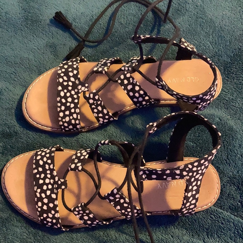 Old navy Dalmatian print sandals